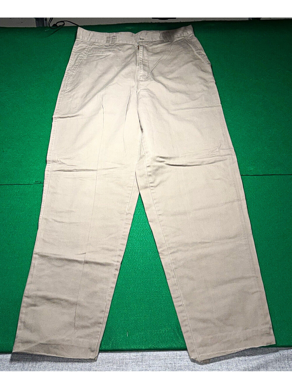 VTG 90s Dockers Levis Khaki Pants Mens 33x34 Made in USA Flat Front Chino Twill
